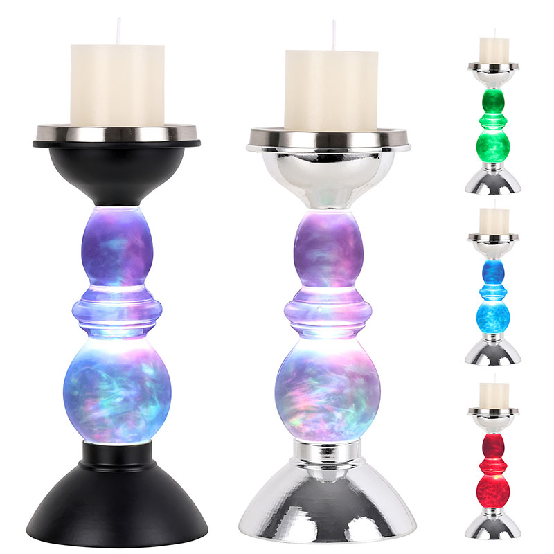 Cahaya Malam Berawan dengan Naungan Lilin