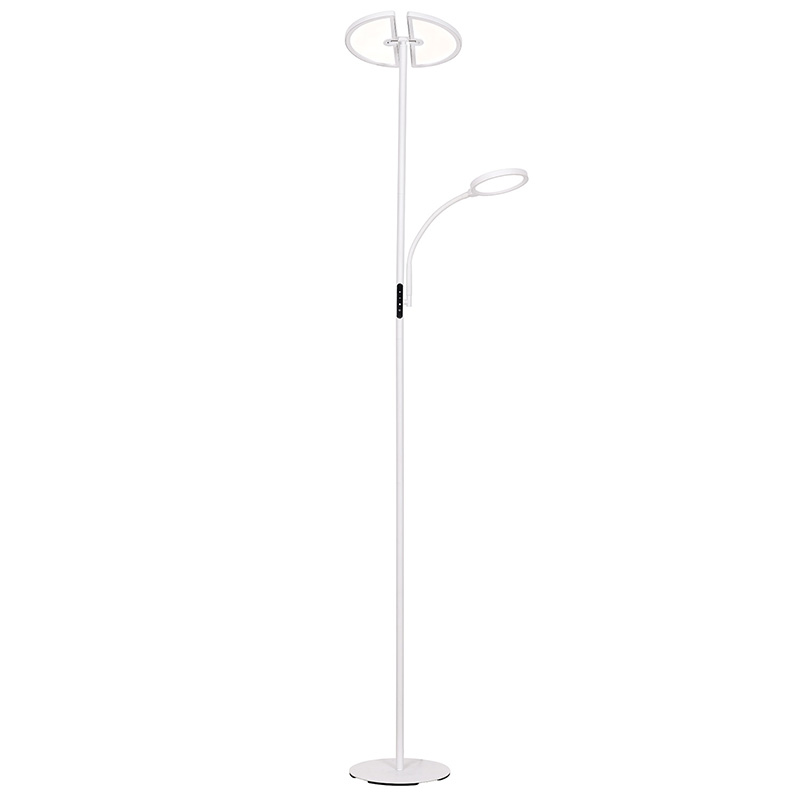 Lampu lantai LED dua bulan kontemporer
