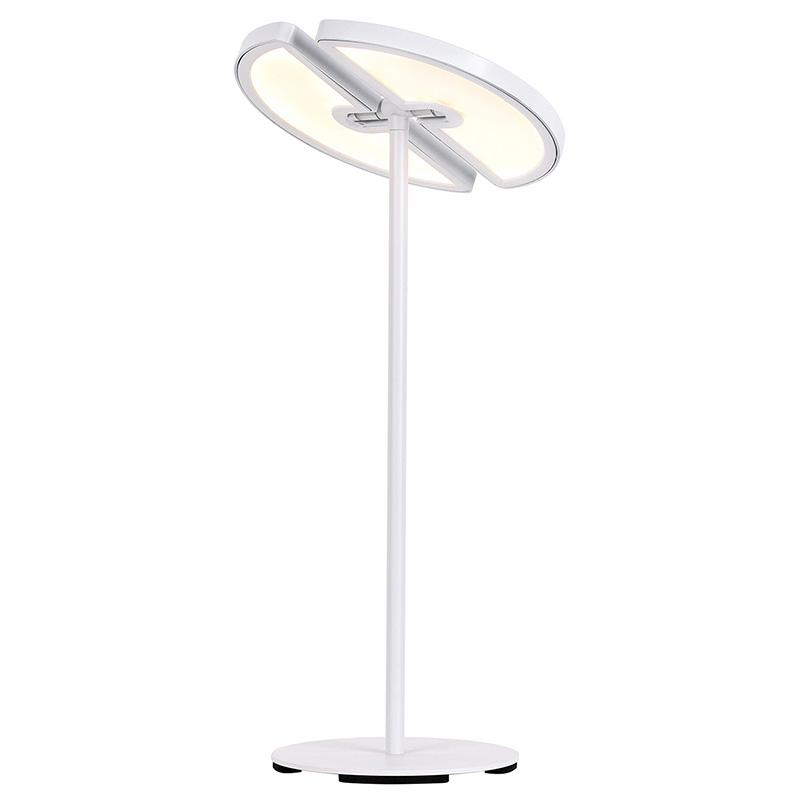 Lampu Meja LED Dua Bulan yang Dapat Disesuaikan dengan Kontrol Suhu Warna