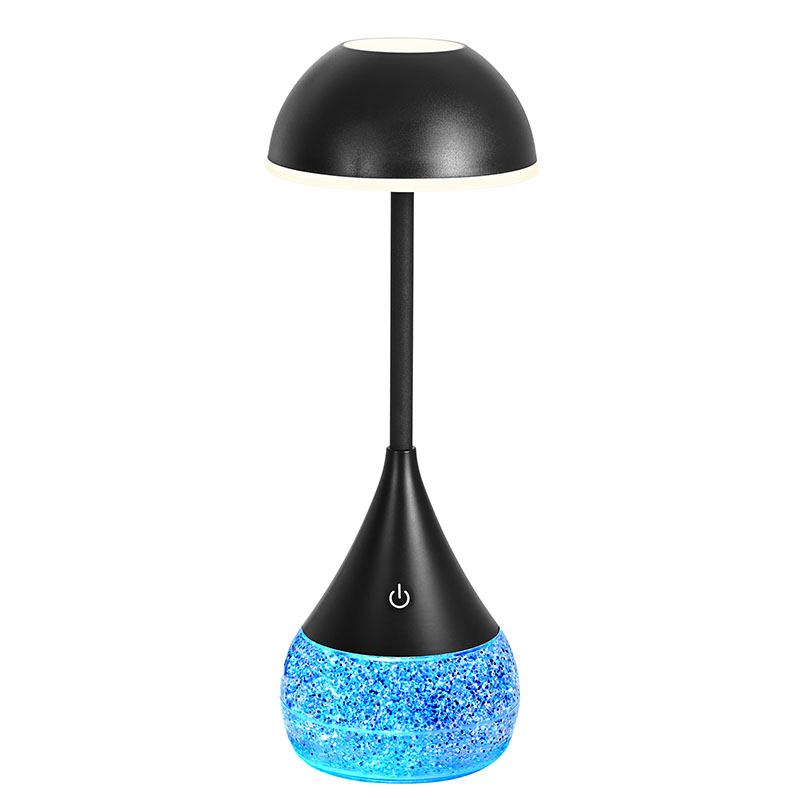 Lampu Meja LED Dengan Lampu Cair Glitter Rgb