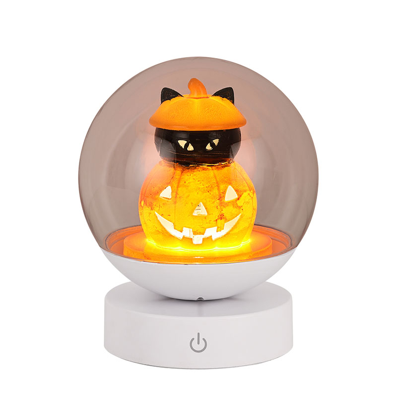 Lampu Malam Labu Halloween yang dapat diisi ulang dengan kepala labu