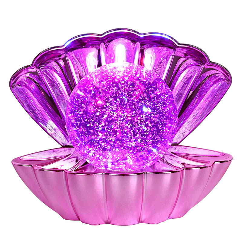 Lampu Shell RGB dengan Cairan Berkilau