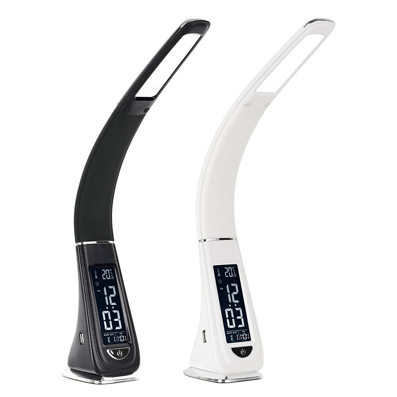 Lampu Meja LED Port USB Charger dengan Feather